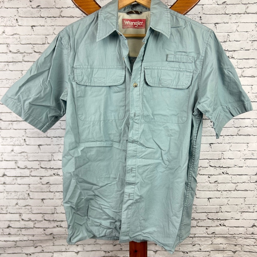 Wrangler | Light Blue Short Sleeve Shirt size S